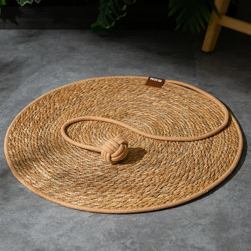 Rattan Cat Scratcher & Play Mat
