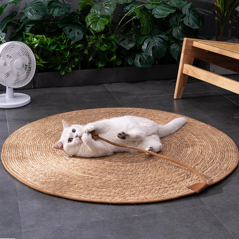 Rattan Cat Scratcher & Play Mat